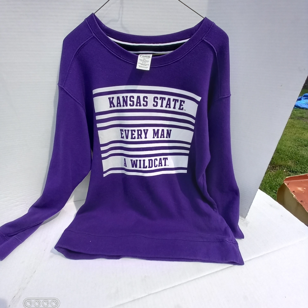 K-State wildcats Victoria's Secret Pink long sleeve purple Shirt Kansas State